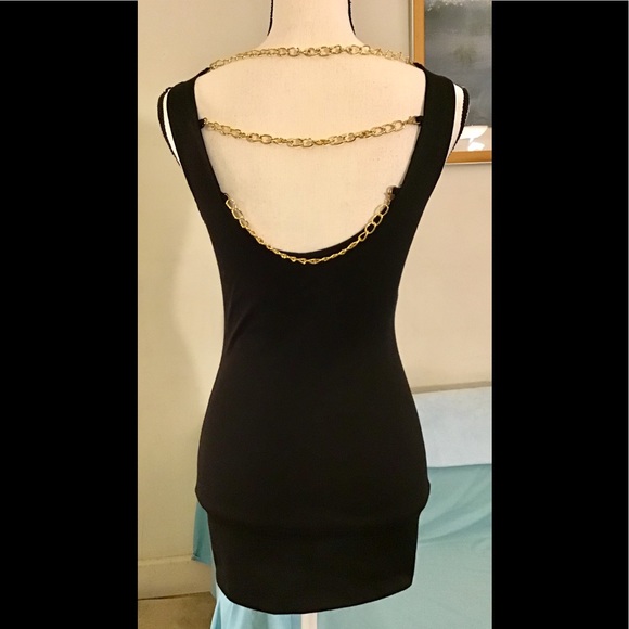 Be Envied fitted dress with chains on back XS - Picture 2 of 5